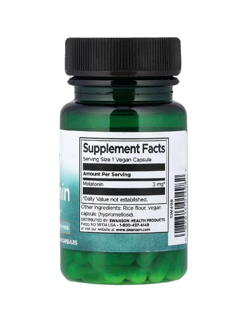 سوانسون ميلاتونين 3 ملجم - 60 كبسولة - Image 2